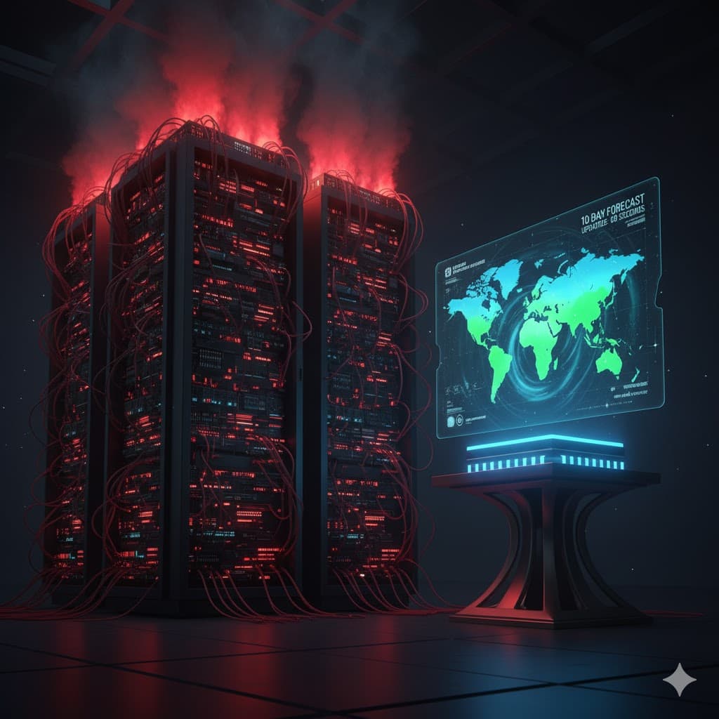 AI vs. The Supercomputer: A 10-Day Forecast in 60 Seconds